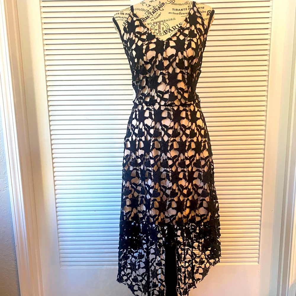 Black lace dress